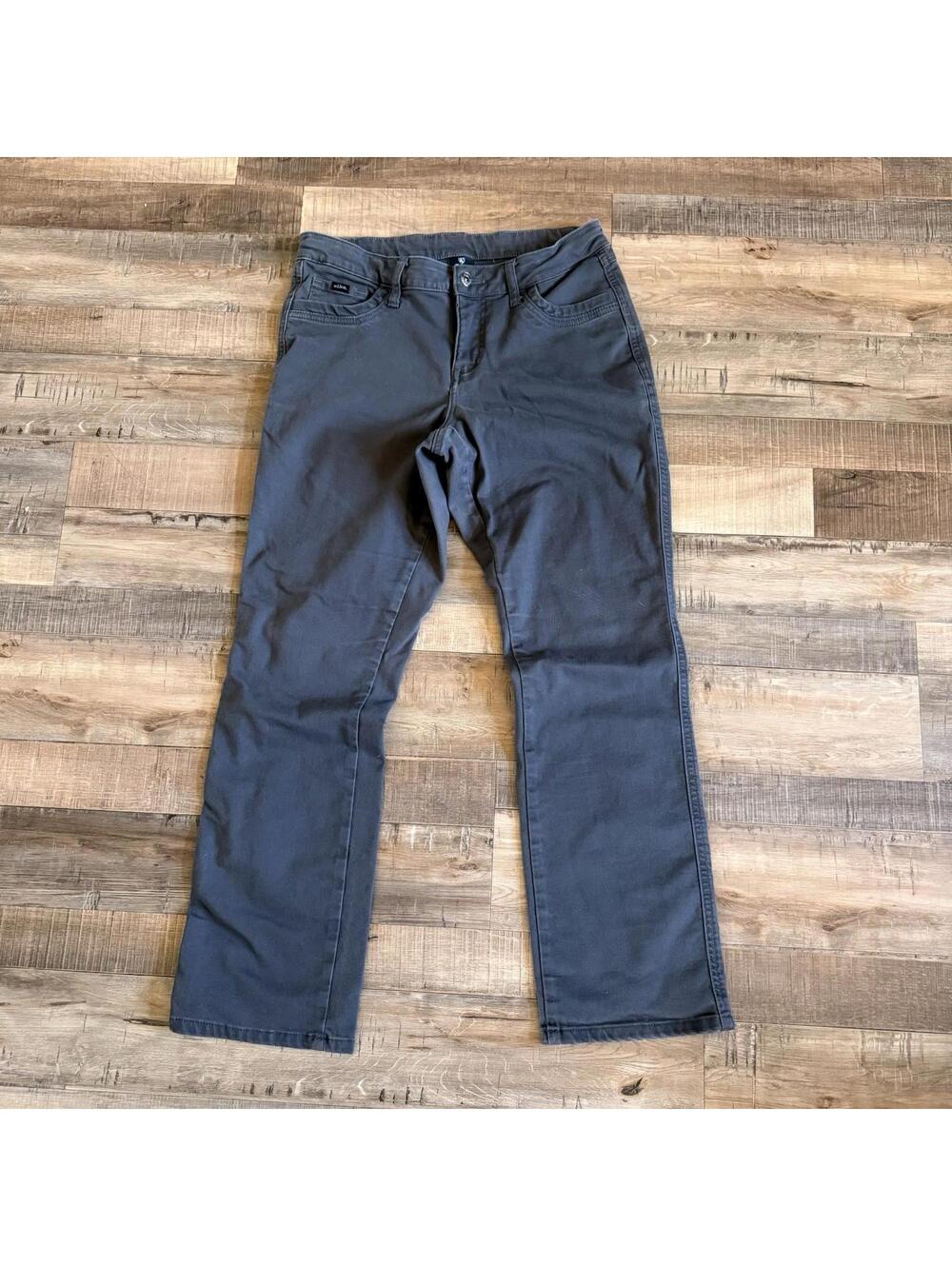 KUHL Womens Charcoal Gray Straight Leg Outdoor Hiking Pants Size 10 Short